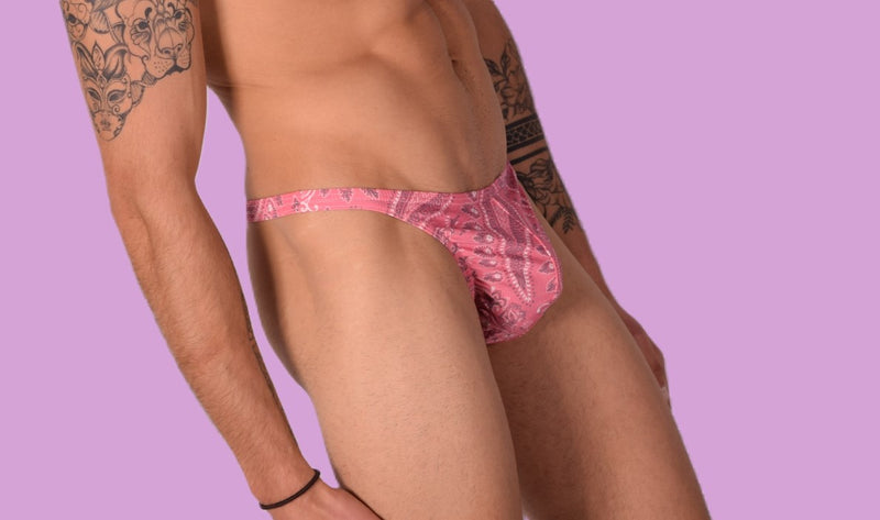 S/M SMU Mens Underwear Thong  Flowers 33331 MX11