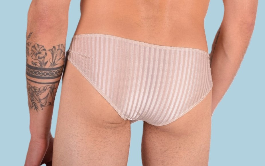 SMU Mens Underwear Mini Sheer Brief Nude 33368 MX11