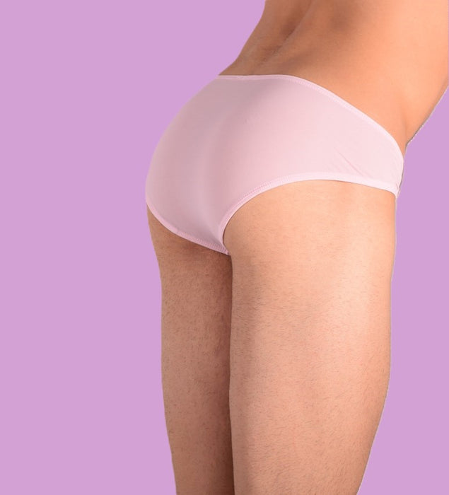 SMU Underwear Mini Sheer Pastel Pink Brief 33374 MX11