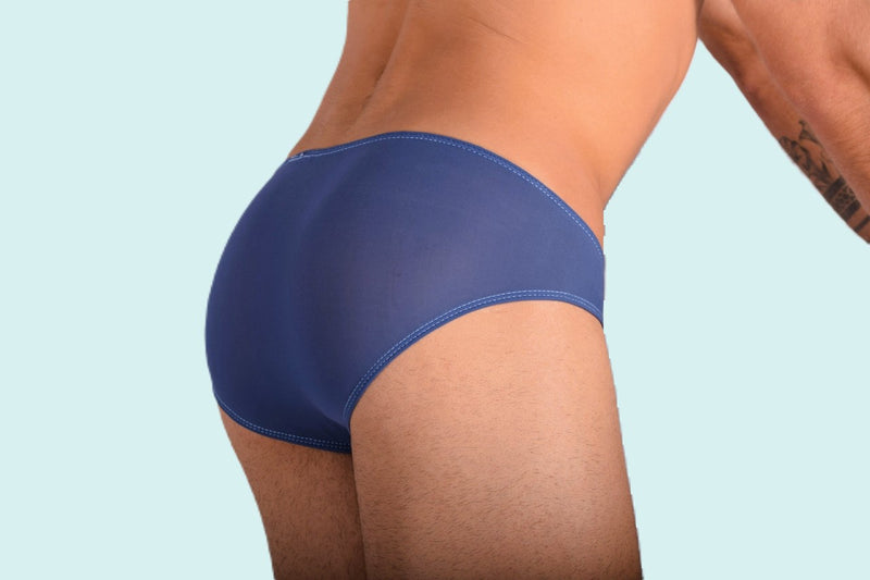 SMU Mini Sheer Briefs Navy 33371 MX11