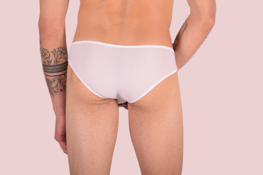 Briefs SMU Underwear Mini Sheer White Brief 33373 MX11