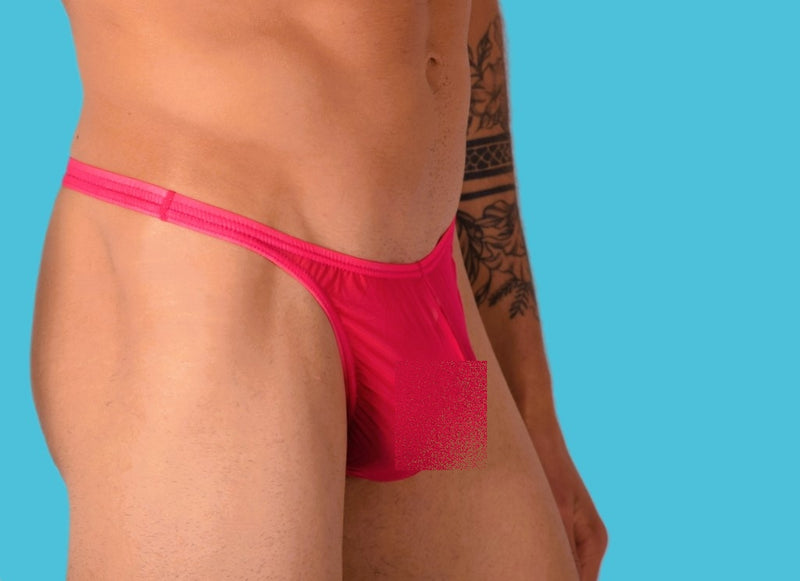 XS/S SMU Homme Super Doux String Corail Transparent 33399 MX11