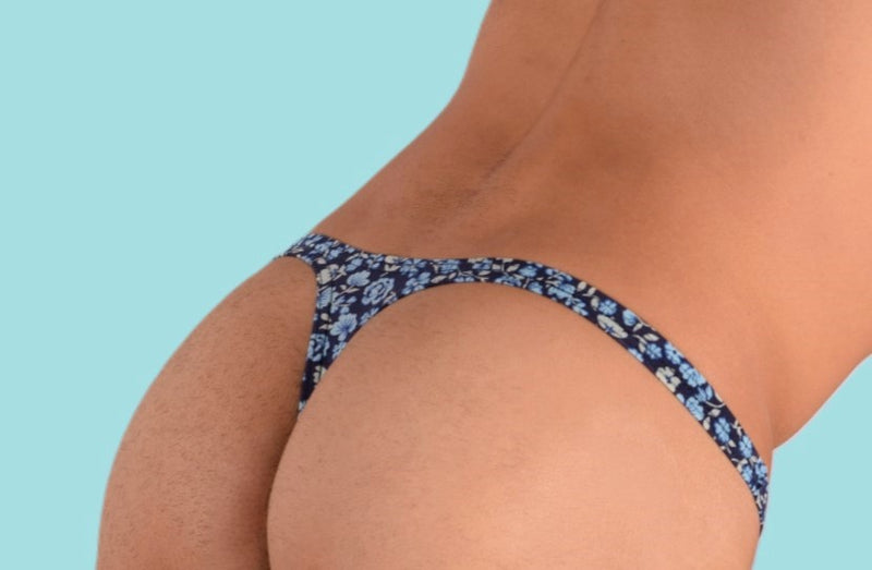 XS/S SMU Mens Flash Thong Flower Print 33458 MX11