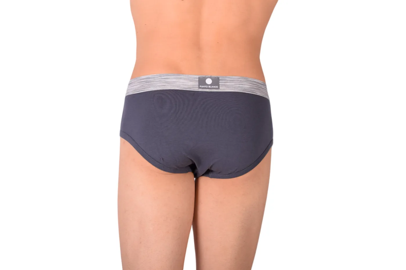 MOYEN Punto Blanco Slip Sportif Slip Coton Comfy Slip Charbon 3420 21