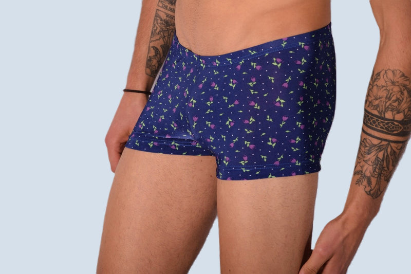 XS/S SMU Mens Hipster Underwear Black Roses 43113 MX12
