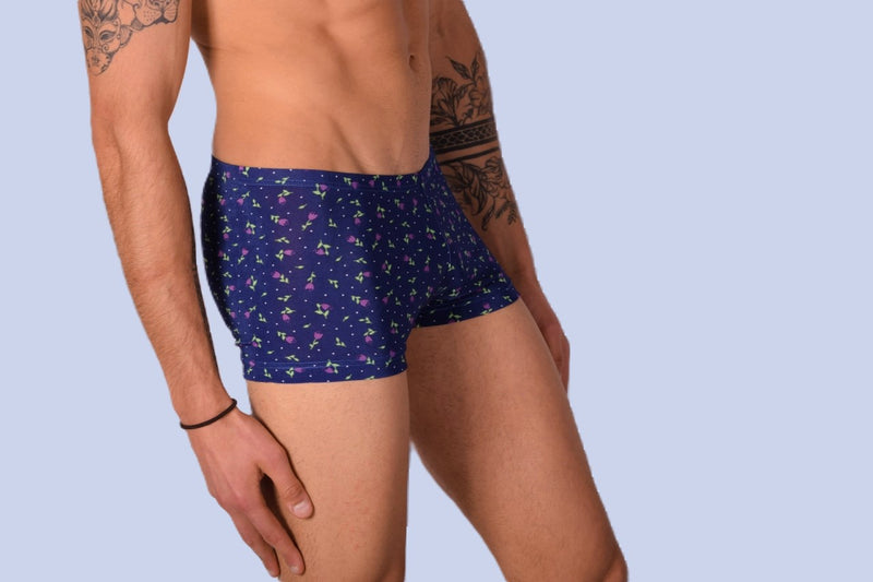 XS/S SMU Mens Hipster Underwear Black Roses 43113 MX12