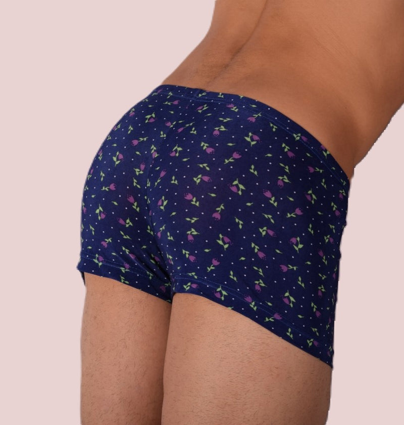 XS/S SMU Mens Hipster Underwear Black Roses 43113 MX12