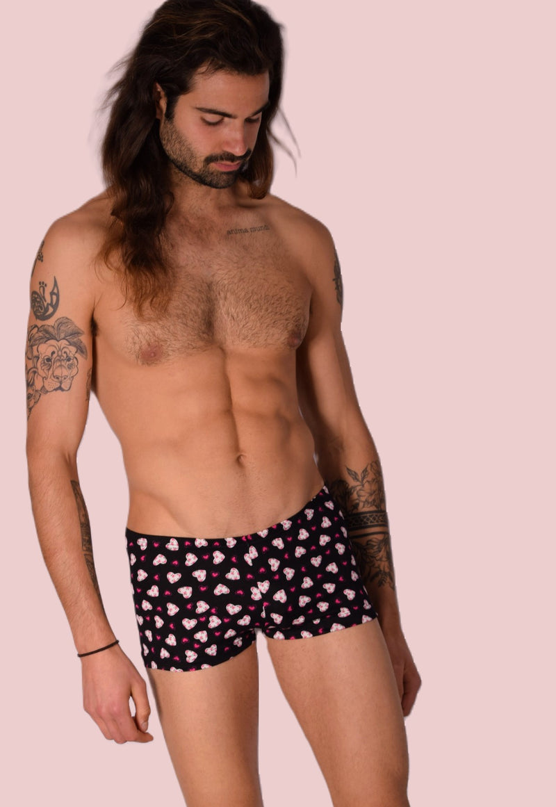 XS/S Mini Boxer SMU Hipster Fleurs Cœurs 43120 MX12