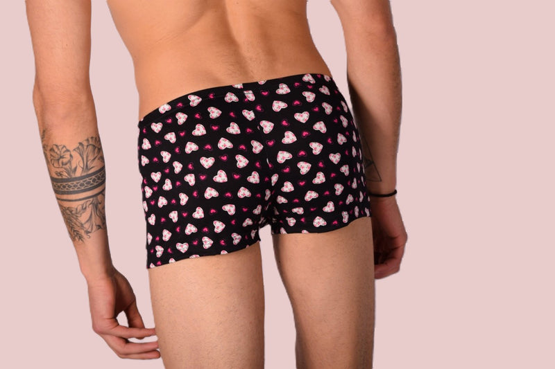 XS/S Mini Boxer SMU Hipster Fleurs Cœurs 43120 MX12