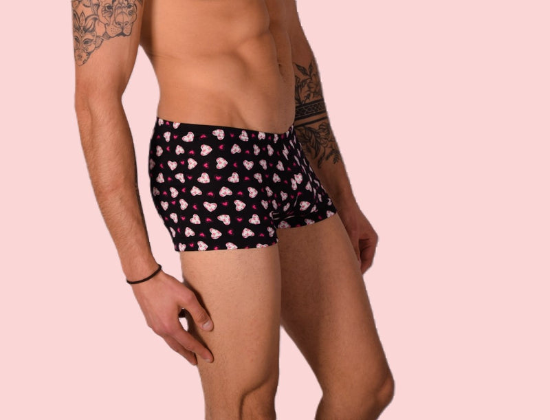 XS/S Mini Boxer SMU Hipster Fleurs Cœurs 43120 MX12