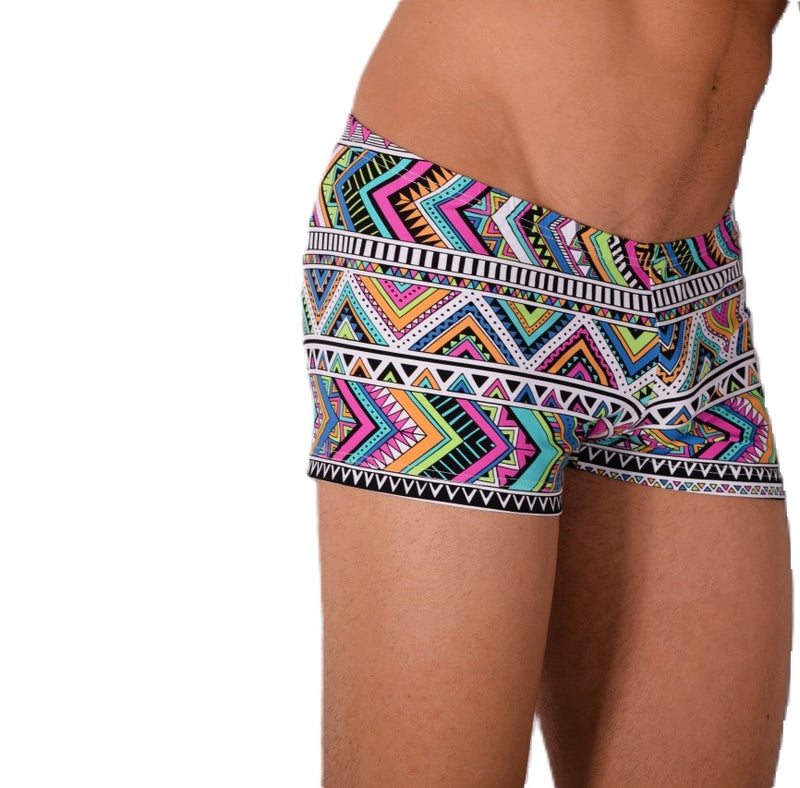 XS/S SMU Mens Swim Hipster Underwear Abstract 43122 MX12