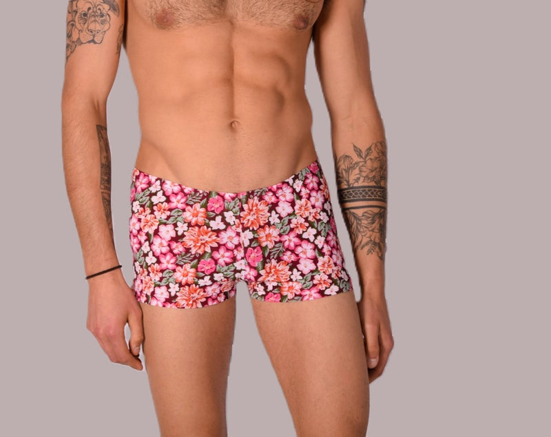 XS/S SMU Sous-vêtements hipster pour hommes Fleurs 43133 MX12