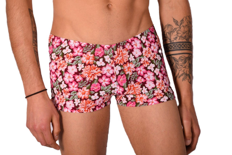 XS/S SMU Sous-vêtements hipster pour hommes Fleurs 43133 MX12