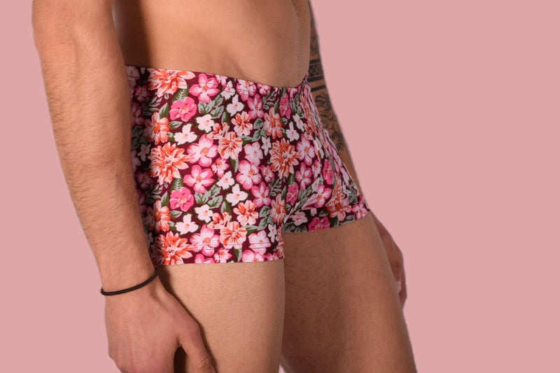 XS/S SMU Sous-vêtements hipster pour hommes Fleurs 43133 MX12