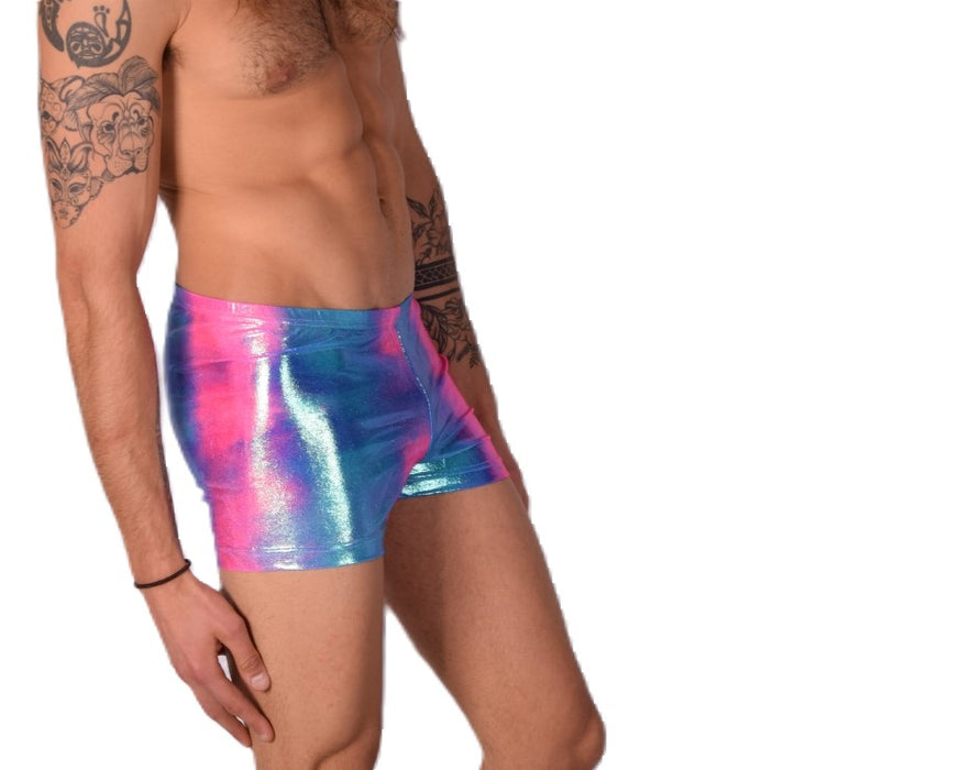 2XS/S SMU Mens  Swim Hipster Underwear Rainbow 43136 MX12