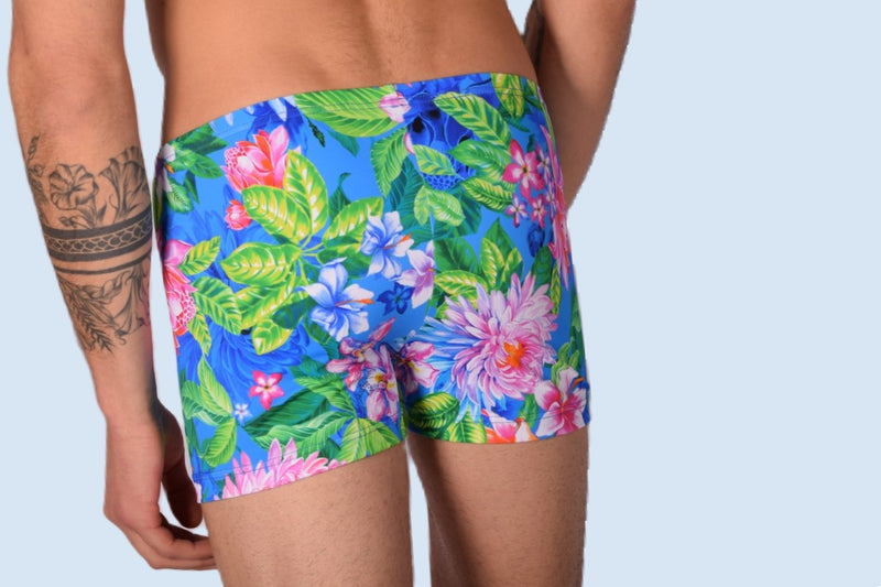 XS/S SMU Sous-vêtements de bain hipster pour hommes Fleurs 43140 MX12