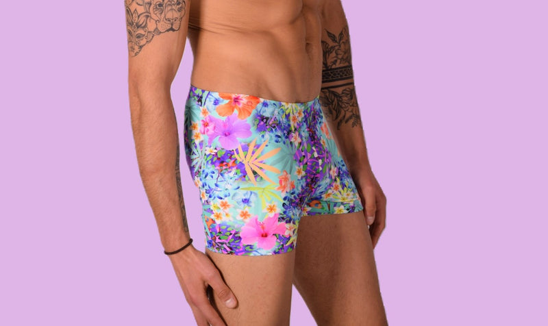 XS/S SMU Mens Swim Hipster Underwear Abstract 43148 MX12