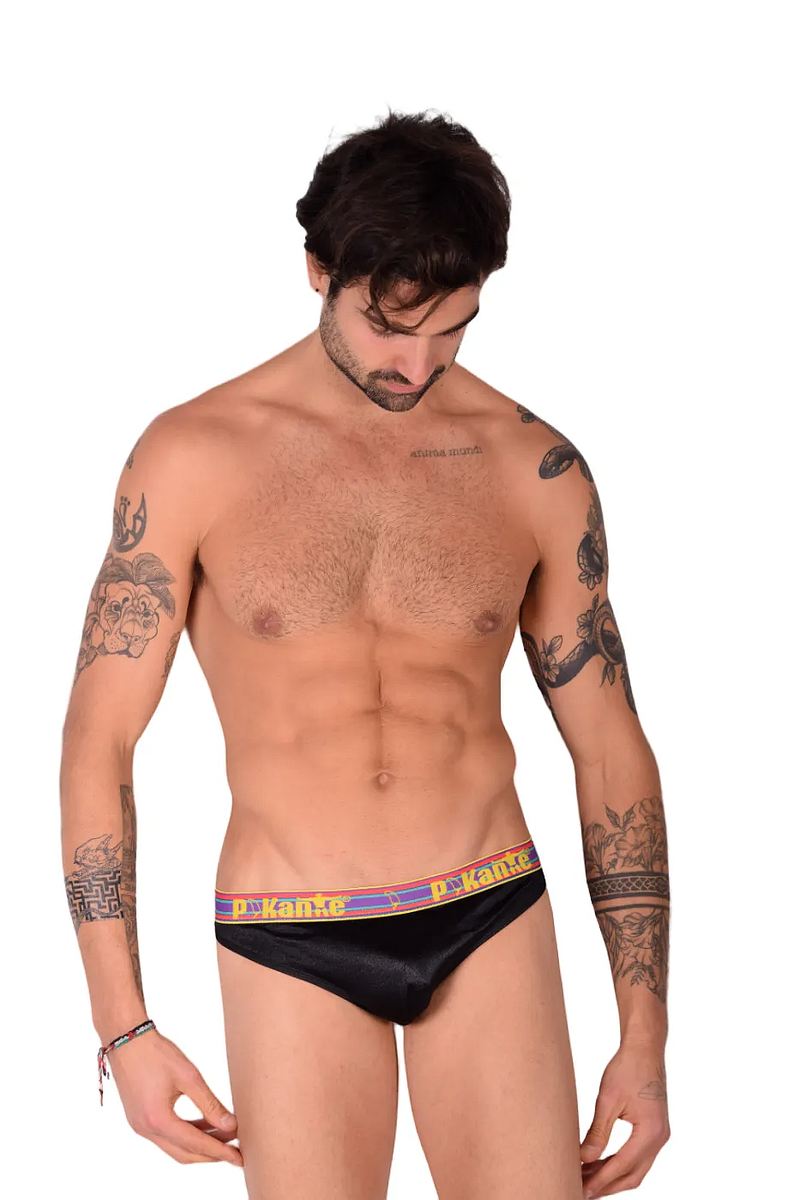 PIKANTE Jock Strap Secret Jockstrap Soyeux Brillant Noir 9291 2