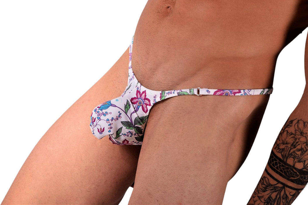 SMU Flowers Swim and Tanning O-Ring Thong  100649 MX9