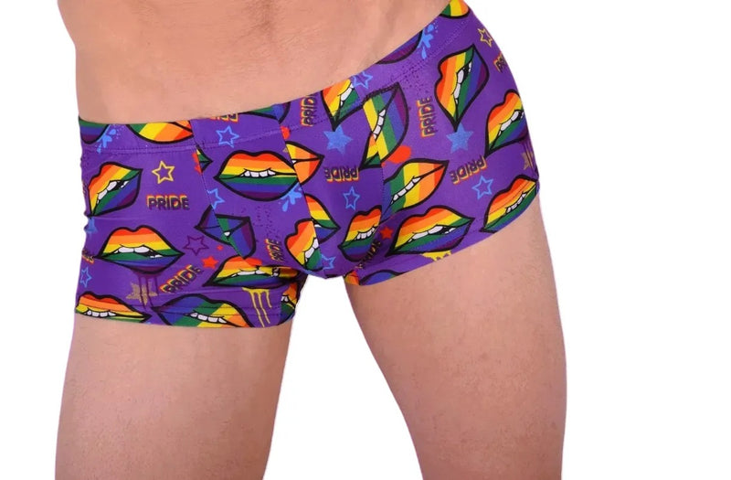 SMU Pride Mini Boxer Brief Sporty Cut Purple P01005 H45