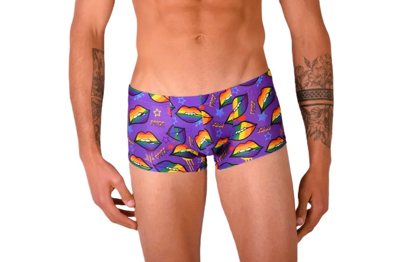 SMU Pride Mini Boxer Brief Sporty Cut Purple P01005 H45