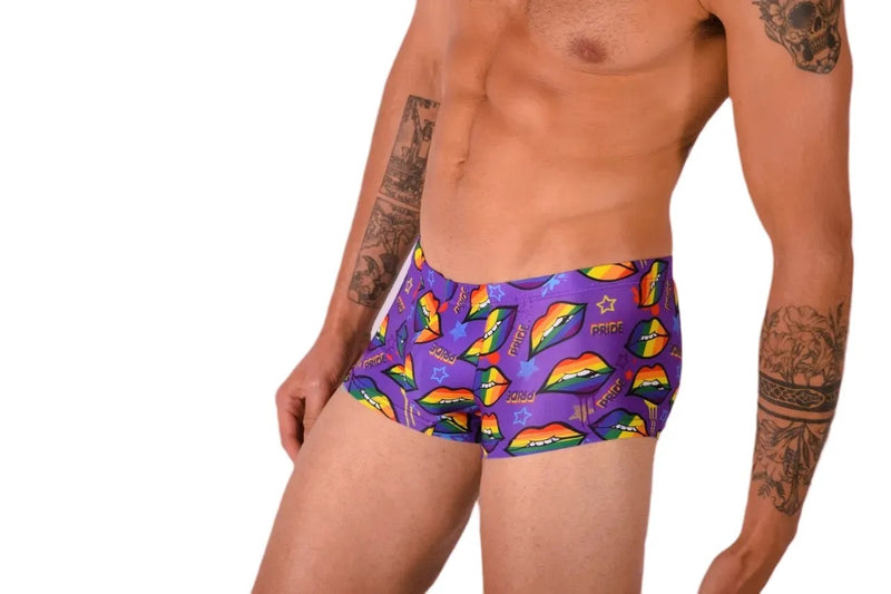 SMU Pride Mini Boxer Brief Sporty Cut Purple P01005 H45