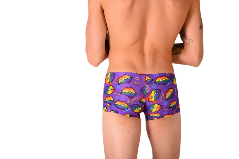 SMU Pride Mini Boxer Brief Sporty Cut Purple P01005 H45