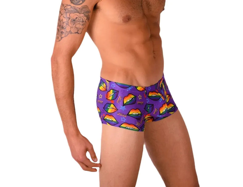 SMU Pride Mini Boxer Brief Sporty Cut Purple P01005 H45