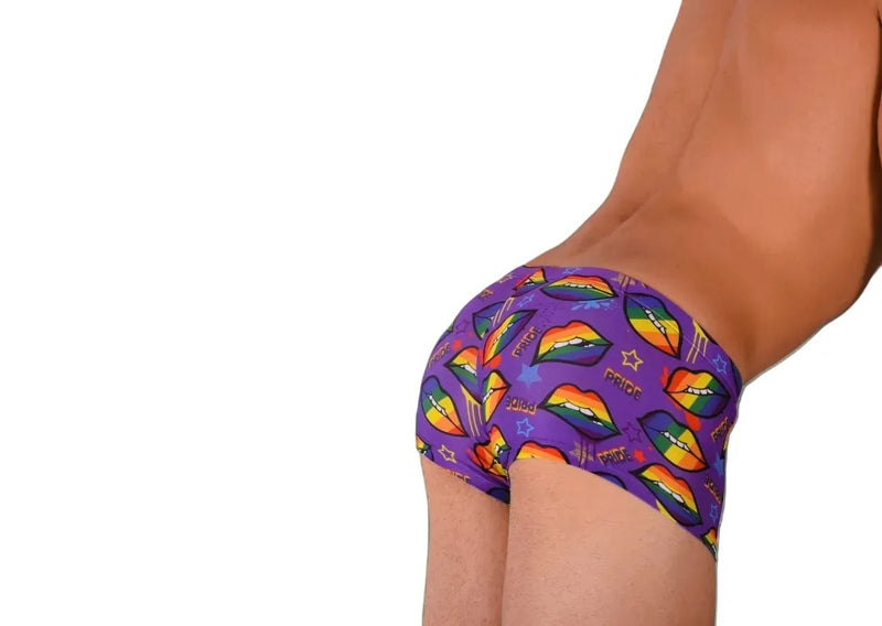 SMU Pride Mini Boxer Brief Sporty Cut Purple P01005 H45