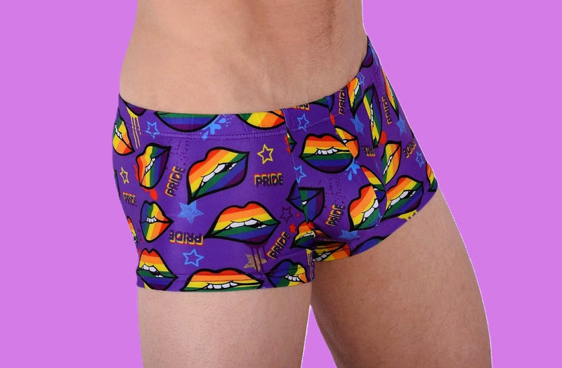 SMU Pride Mini Boxer Brief Sporty Cut Purple P01005 H45