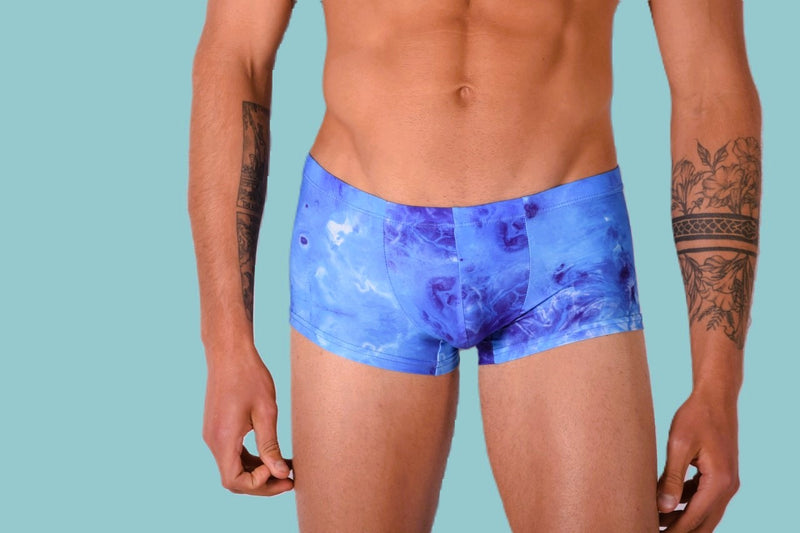 SMU Proud Mini Boxer Brief Sporty Cut Blue Multi P01005 H48