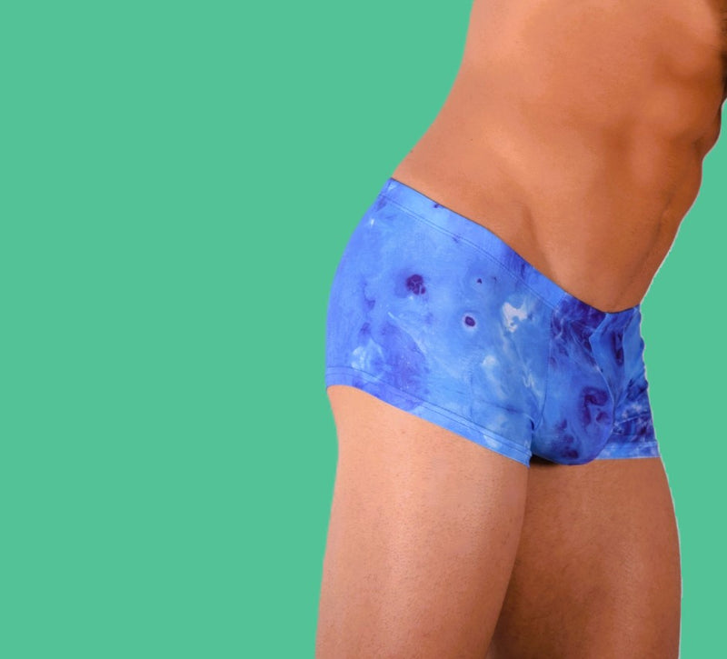 SMU Proud Mini Boxer Brief Sporty Cut Blue Multi P01005 H48