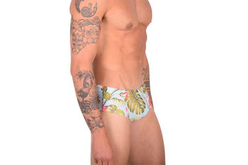 Marcuse Slip de Bain Havana Tropics Swimwear Bleu 3