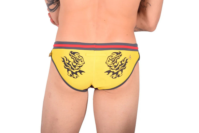Marcuse Dragon Maillot De Bain Slip De Bain Jaune 2