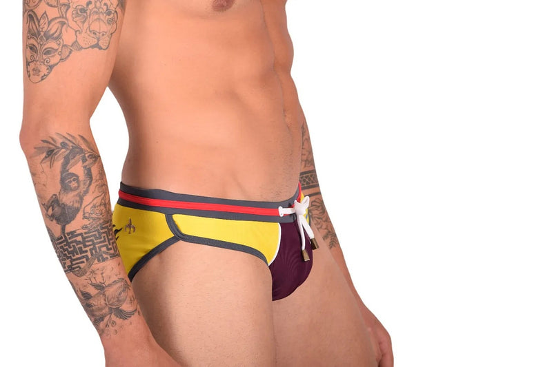 Marcuse Dragon Maillot De Bain Slip De Bain Jaune 2