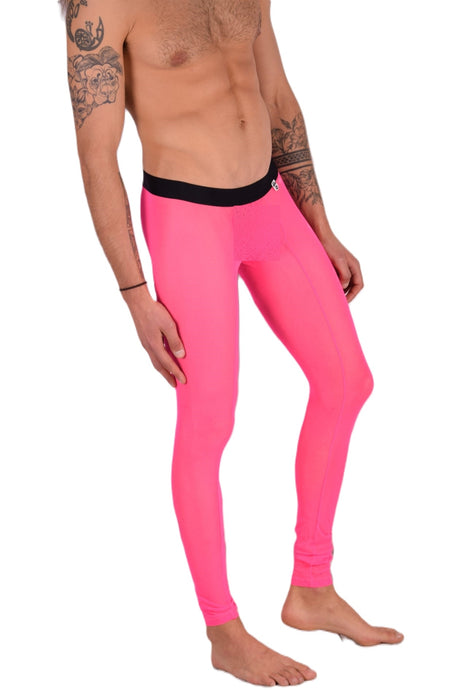 Malebasics MOB Mesh Tights Sheer Legging Hot Pink MBL63 10