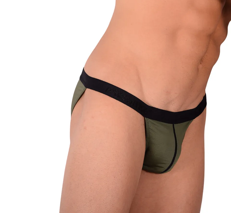 PIKANTE Virgin Bikini Briefs Sexy Back Opening Brief Green 0840 1
