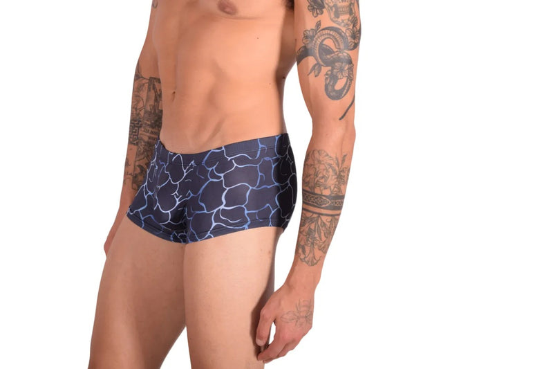 SMU Artistic Mini Boxer Brief Sports Cut Mixed Blues P01005 H50