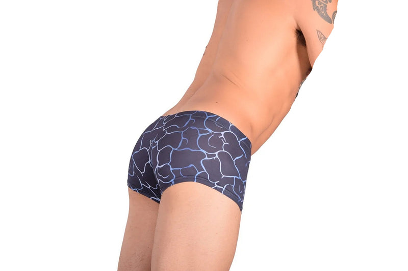 SMU Artistic Mini Boxer Brief Sports Cut Mixed Blues P01005 H50