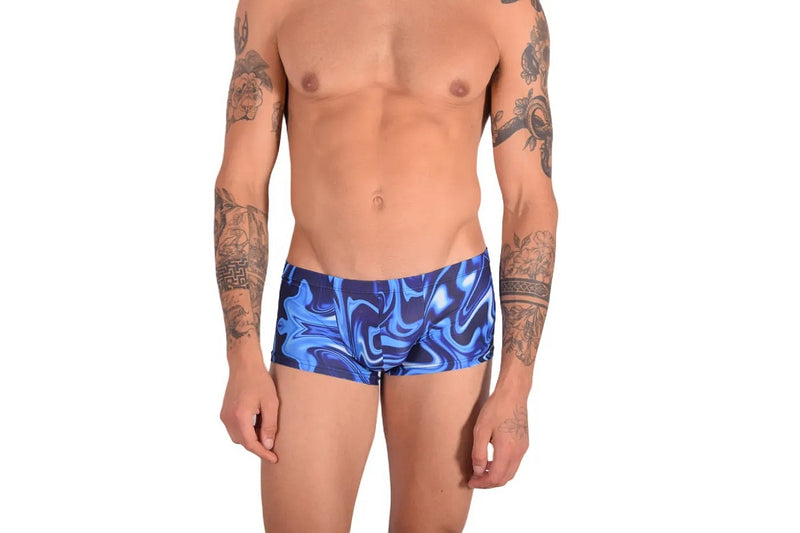 SMU Catch-Me Mini Boxer Brief Sports Cut Mixed Blue P01005 H49