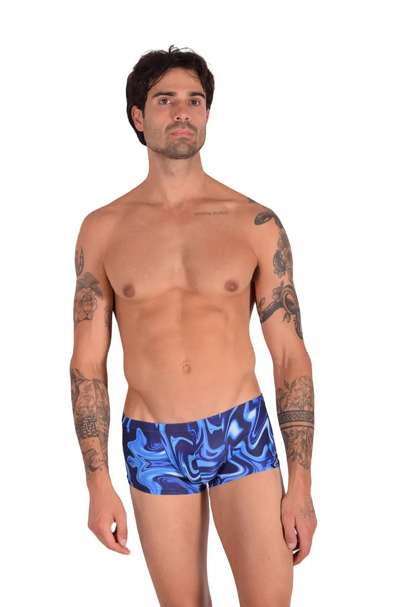 SMU Catch-Me Mini Boxer Brief Sports Cut Mixed Blue P01005 H49