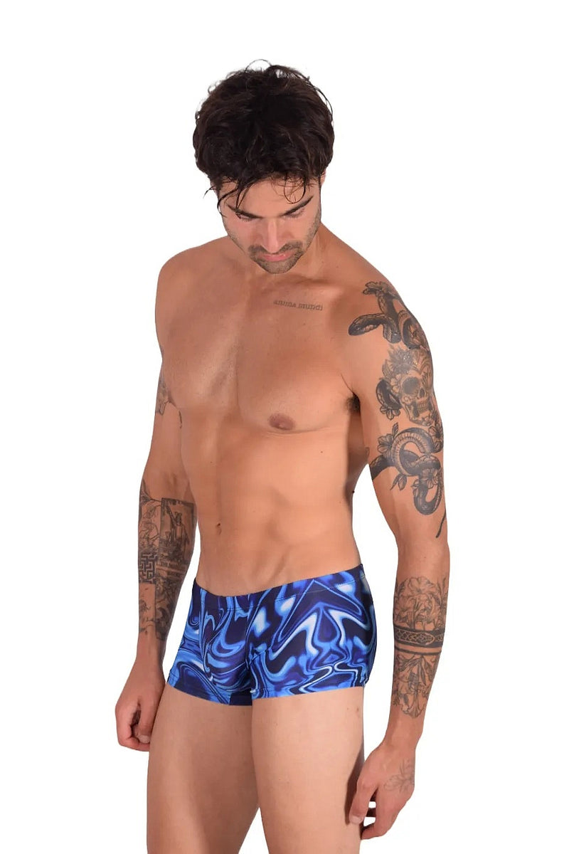 SMU Catch-Me Mini Boxer Brief Sports Cut Mixed Blue P01005 H49