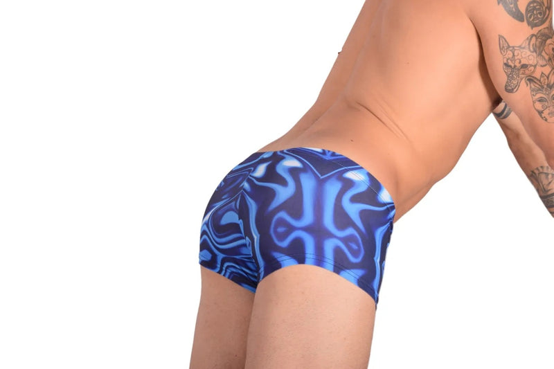 SMU Catch-Me Mini Boxer Brief Sports Cut Mixed Blue P01005 H49