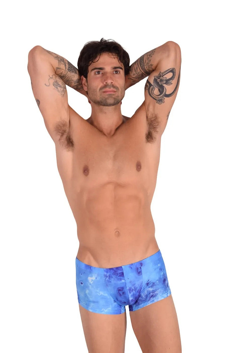 SMU Proud Mini Boxer Brief Sporty Cut Blue Multi P01005 H48