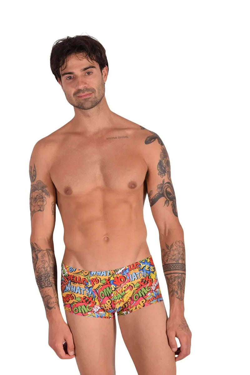 SMU Soft Mini Boxer Verbal Sporty Cut Multi Color P01005 H46