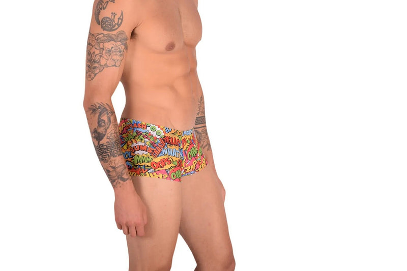 SMU Soft Mini Boxer Verbal Sporty Cut Multi Color P01005 H46