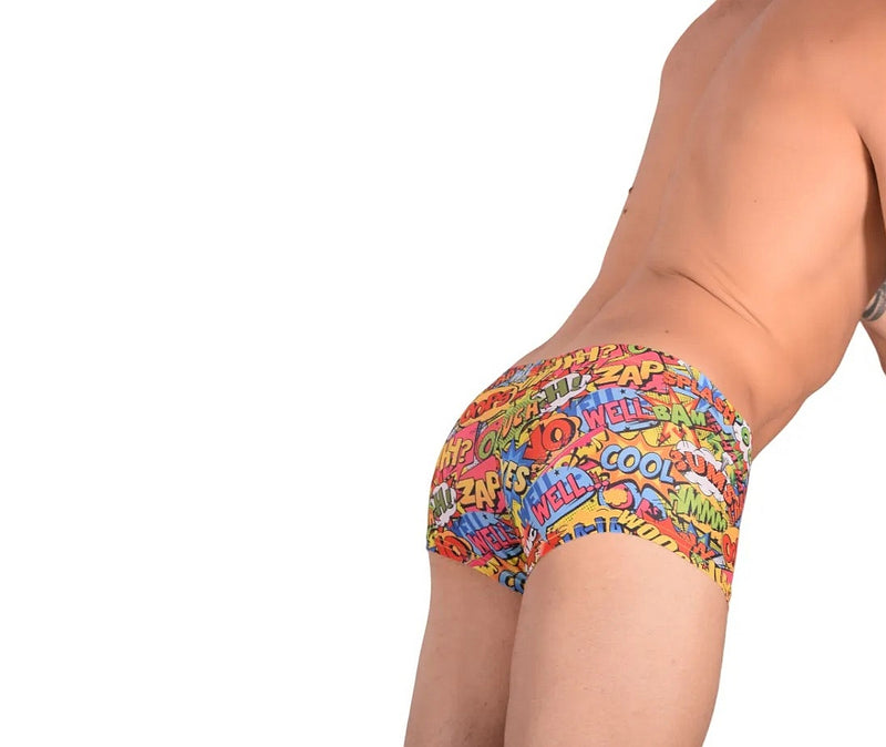 SMU Soft Mini Boxer Verbal Sporty Cut Multi Color P01005 H46