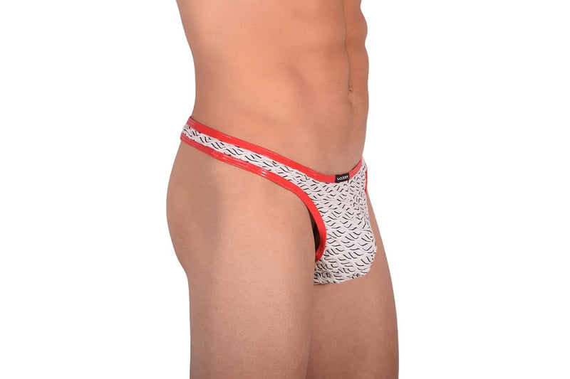 String XL WOJOER WHITE WAVES PUSH THONG STRING 342B55 6