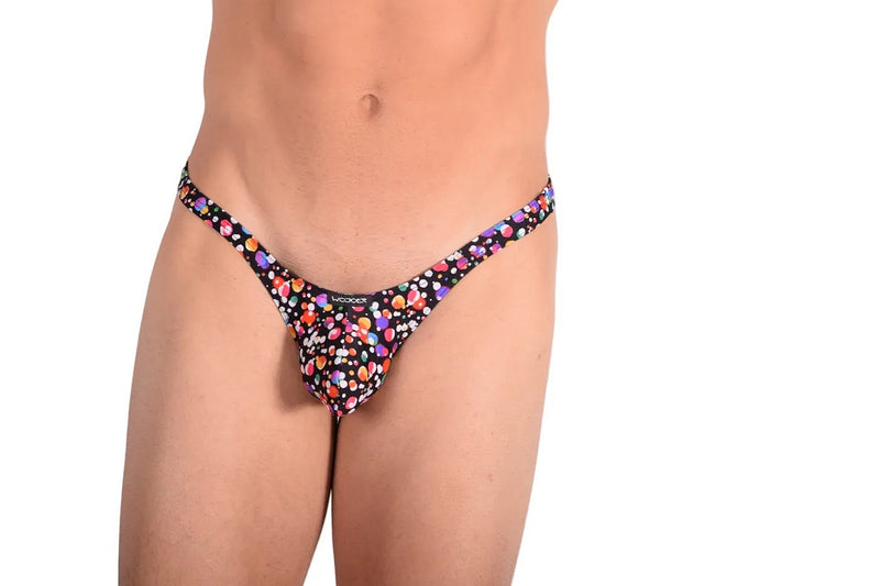 XL WOJOER Bubbles Push String Thong Multicolor BUB15 4