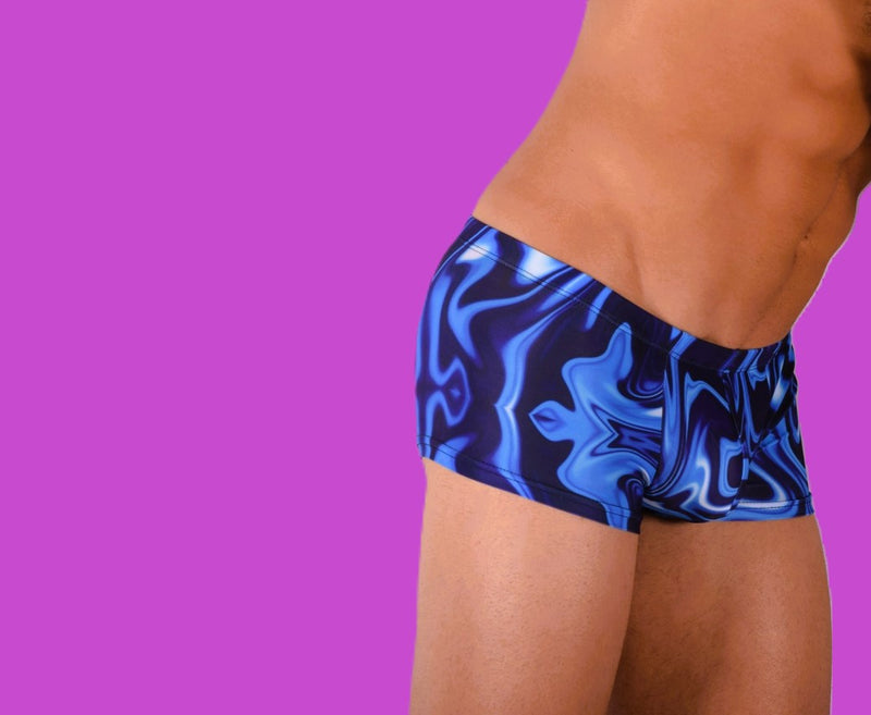 SMU Catch-Me Mini Boxer Brief Sports Cut Mixed Blue P01005 H49
